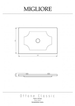 Декоративная панель Migliore 20463 бронза