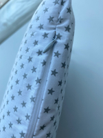 Комплект в кроватку 17 предметов "Спящий слоник" голубой, сатин