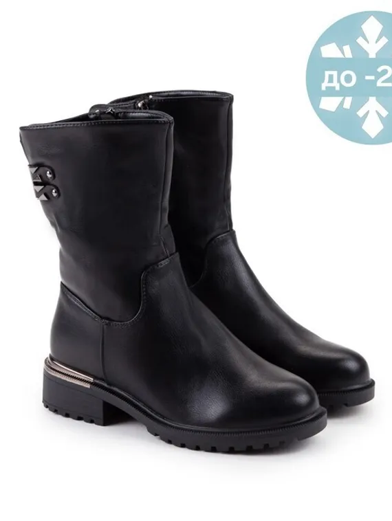 Сапоги зимние женские, цвет чёрный, размер 36