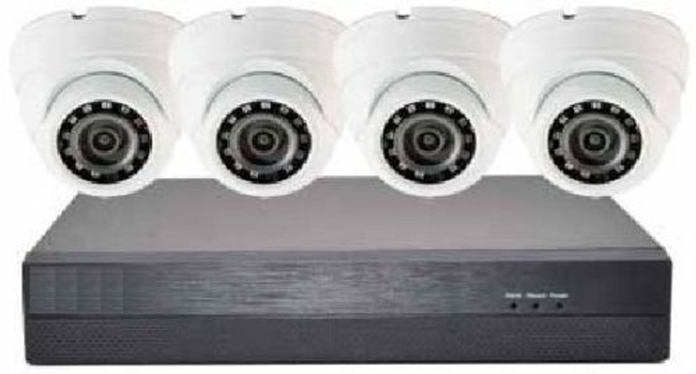 MP-4KIT-IPC-D4.0 комплект видеорегистратор + 4 купольная IP видеокамера, 4.0Мп*21к/с, f=3.6мм