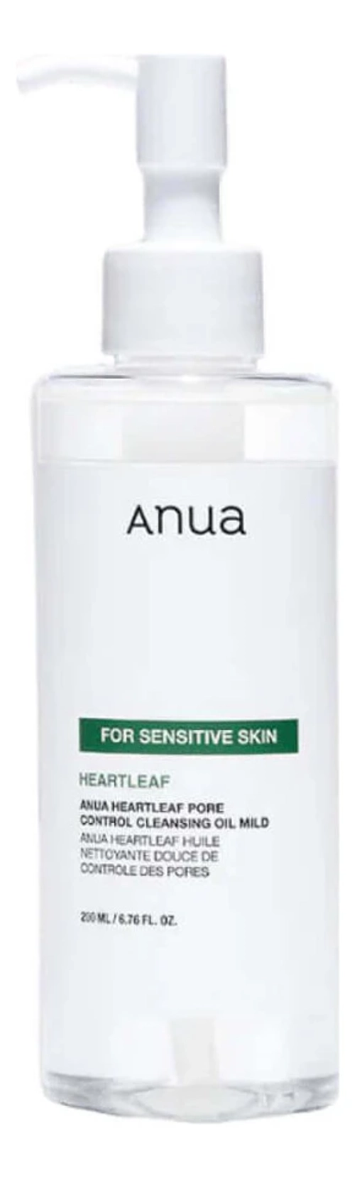 Anua Гидрофильное масло для чувствительной кожи лица Heartleaf Pore Control Cleansing Oil Mild 200мл