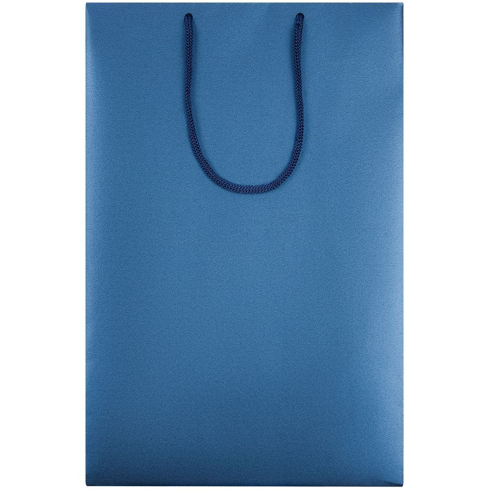 Пакет бумажный «Блеск», средний, синий
