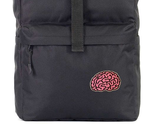Нашивка термоаппликация на одежду и на рюкзак. Brain
