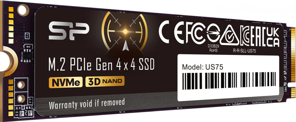 Накопитель SSD M.2 2280 Silicon Power US75 4096 ГБ