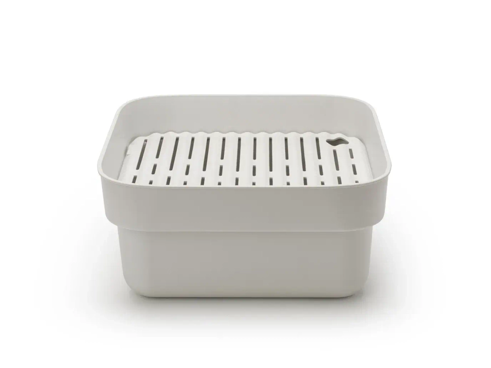 Brabantia Мойочный контейнер Sink Side с крылом для сушки, светло-серый