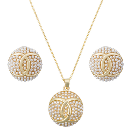 Комплект Fiore Luna, колье и серьги SG208408E-001 G