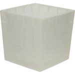 Горшок пластиковый КВАДРО ПРОЗРАЧНЫЙ с вкладкой, д. 11,5 1,2 л