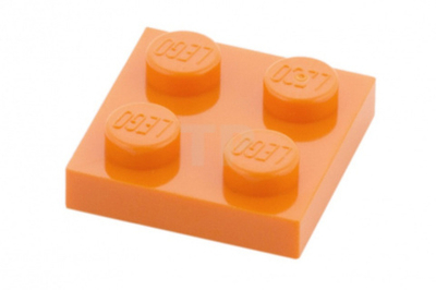 Lego Плитка 2x2 оранжевая 4159007