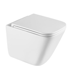 Комплект подвесной унитаз ABBER Rechteck AC1219TC белый, с закрытым дном с инсталляцией AC0105 и кнопкой AC0120 хром глянцевый