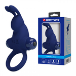 Эрекционное кольцо с вибрацией Blue rabbit