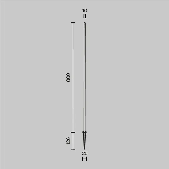 Ландшафтный светильник Копье / Spear 3000K 1Вт 24В IP 65 Outdoor o441fl-l1gf3k1