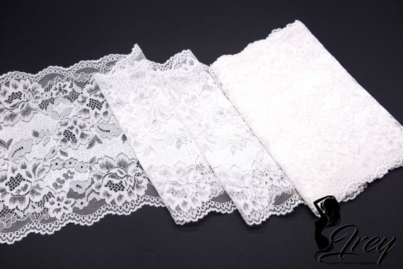 03-208 Кружево эластичное 22 см, айвори 004