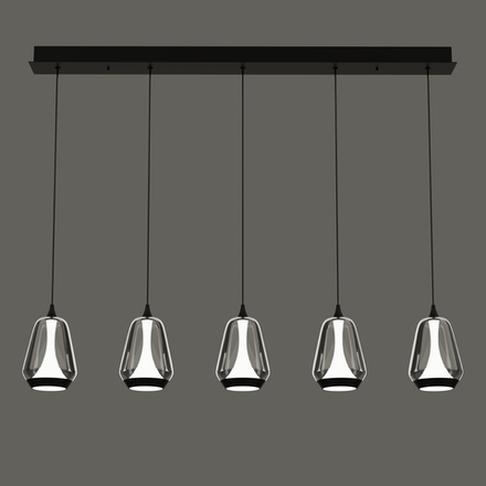 Подвесной светильник MD24001011-5B black/smoky