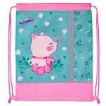 Мешок для обуви ЮНЛАНДИЯ, светоотражающая полоса, 47х37 см, "Meow", 229170