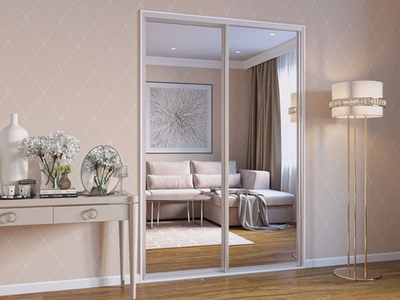 Дверь-купе 2850*600 мм, береза нордик, форма ручки-С