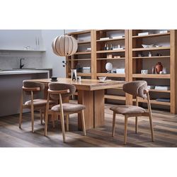 Стул Stone, мягкий шенилл, кофе с молоком