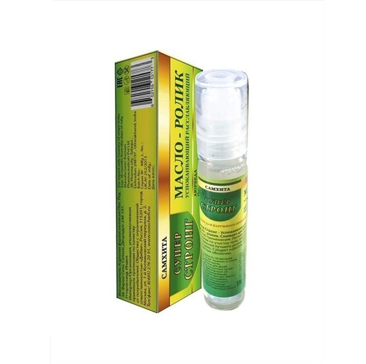 Масло-роллер Самхита Супер Стронг расслабляющий 10 мл