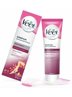 Крем для депиляции Veet с ароматом бархатной розы и эфирными маслами 90 мл