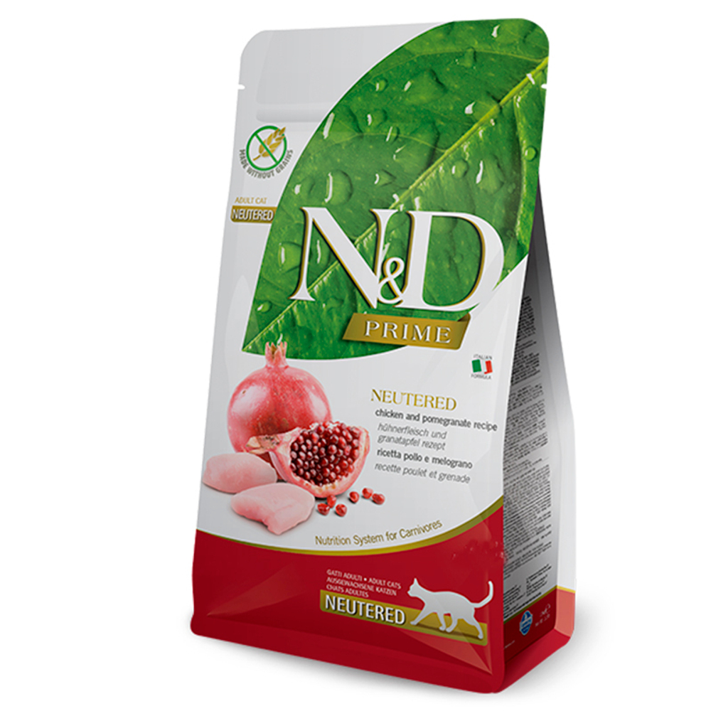 Сухой корм Farmina N&D PRIME LINE 1,5 кг курица и гранат,для взрослых стерилизованных кошек