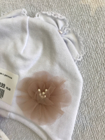 Шапочка детская с цветочком