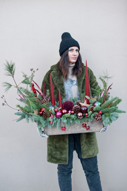 Новогодняя композиция Багровый пик