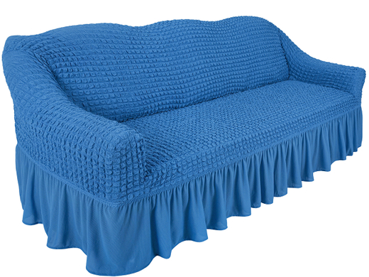 Чехол Стандарт на 3-х местный диван, цвет Голубой