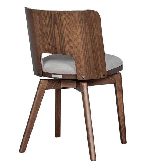 Стул Lucca-F-SW вращающийся Бежевый / Американский орех / массив Бука