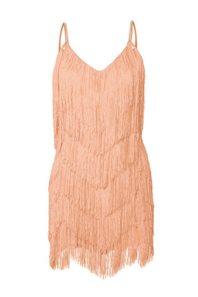 Платье мини бахрома
