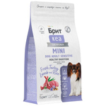 Сухой корм для собак Брит BRIT CARE Mini Adult Sensitive Healthy Digestion с чувствительным пищеварением с индейкой и ягненком 1,5 кг