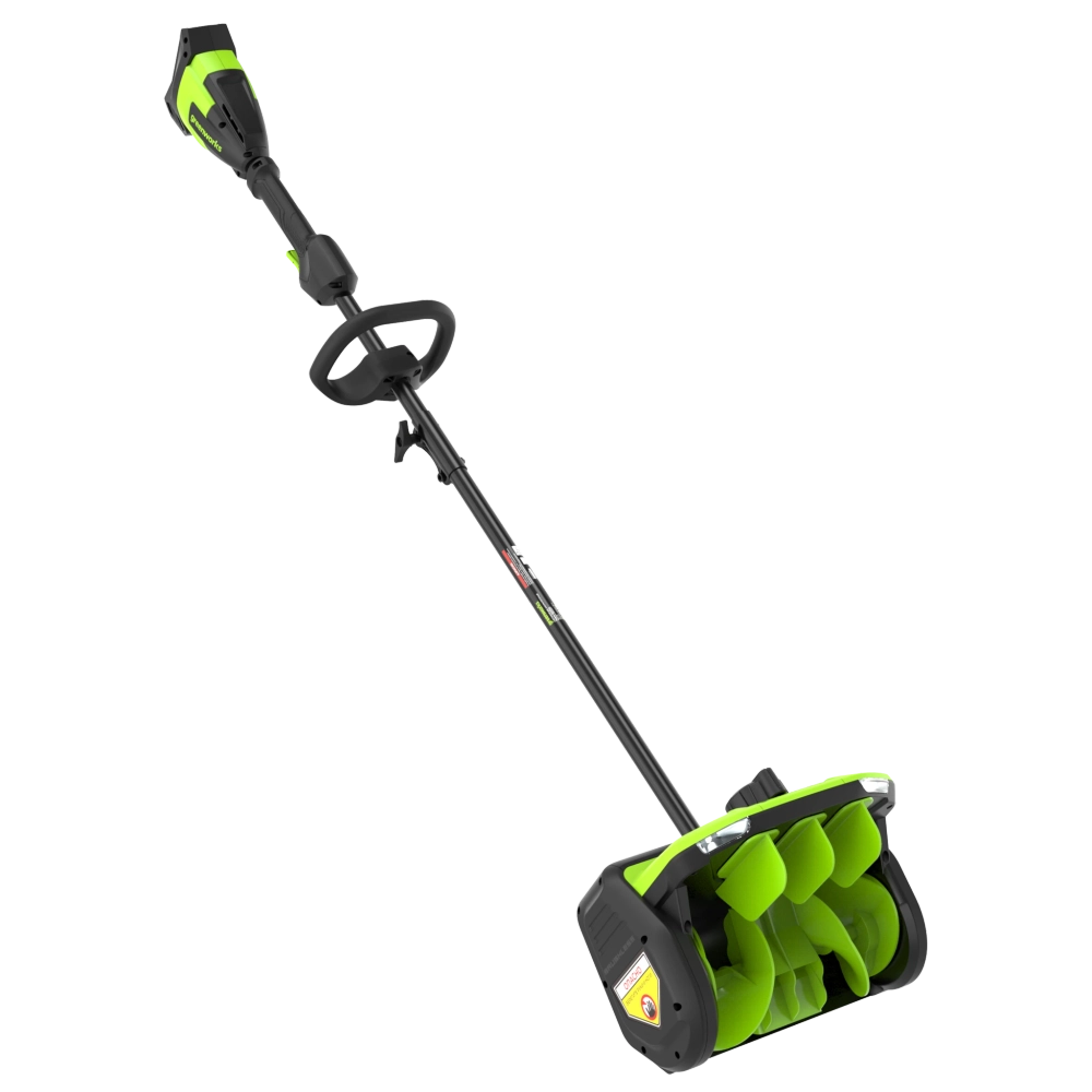 Greenworks GD40SS2 40В аккумуляторная снегоуборочная лопата (1 x 4 Ач, ЗУ) ковш 30 см, выброс 7.6 м 2603107UB