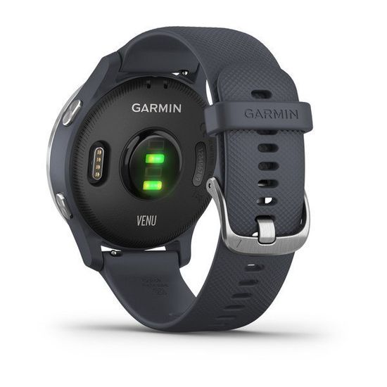 Умные часы Garmin Venu синий гранит с серебристым безелем