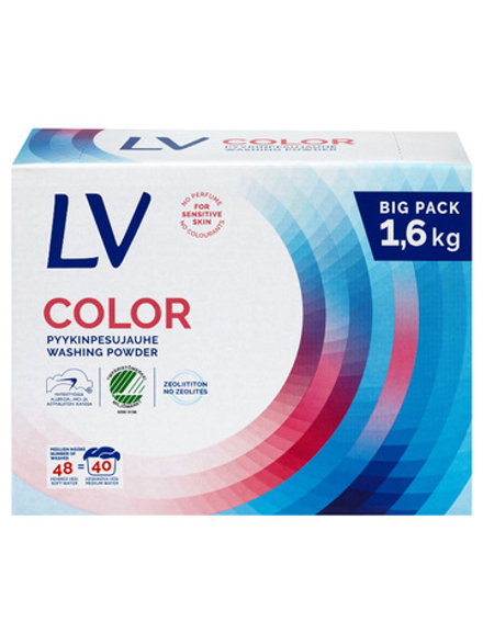 Концентрированный порошок для стирки цветного LV COLOR 1600 г.