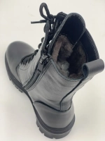 Ботинки с высоким берцем из натуральной кожи