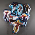 Шар (30''/76 см) Фигура, Герои Марвел, Железный человек, 1 шт.