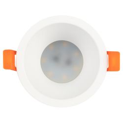 Светильник встраиваемый алюминиевый ЭРА KL97 WH под лампу MR16 GU5.3 белый | Алюминиевые встраиваемые светильники