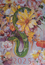 Календарь из гобелена на 2025 год Змейка 38х73