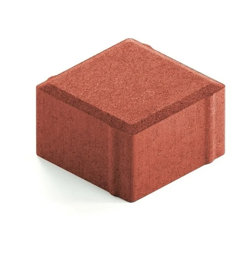 Брусчатка Квадрат 100x100x70 мм красный