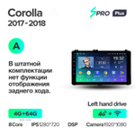 Teyes SPRO Plus 9" для Toyota Corolla 2017-2018