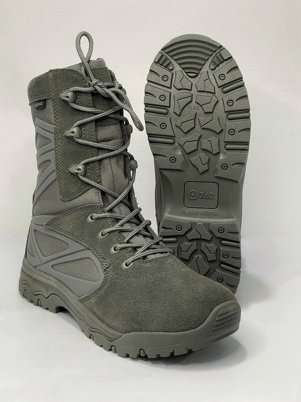 Тактические ботинки NovaTex Warrior 7.62 олива, замша и CORDURA®