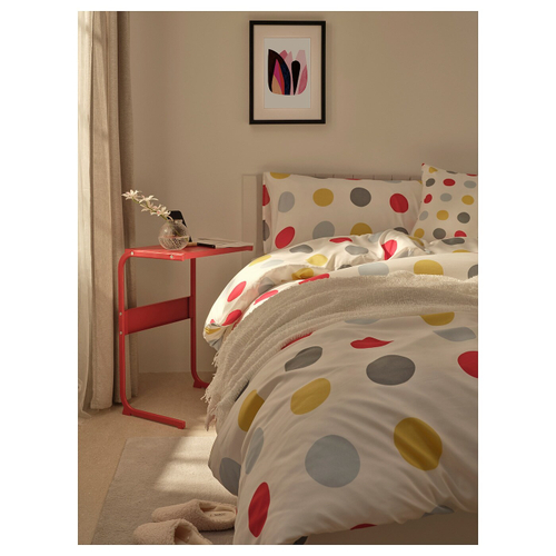 Комплект постельного белья IKEA BRUKSVARA (БРУКСВАРА), Белый с рисунком, 200х230 см