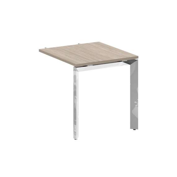 Onix Direct Lux Брифинг-приставка П-обр. м/к M-O.MP-BR-7 Дуб Аттик/Нержавеющая Сталь/Хром 780*720*75