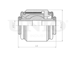 Сайлентблок заднего верхнего рычага UNIO RMP-20567