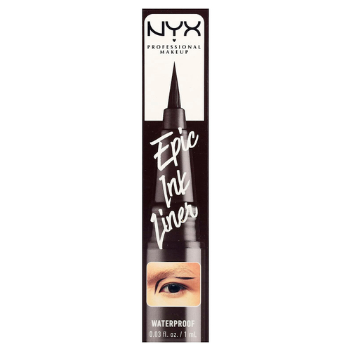 NYX Professional Makeup, водостойкая подводка для волос Epic Ink, оттенок 03 темный шоколад, 1 мл (0,03 жидк. унции)