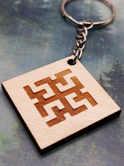 Брелок из дерева Духобор