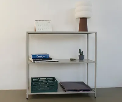 Стеллаж металлический 75х80х25, серый