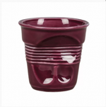 Чашка для капучино Barista (Бариста) "мятая" 225 мл фиолетовая, h 8,5 см
