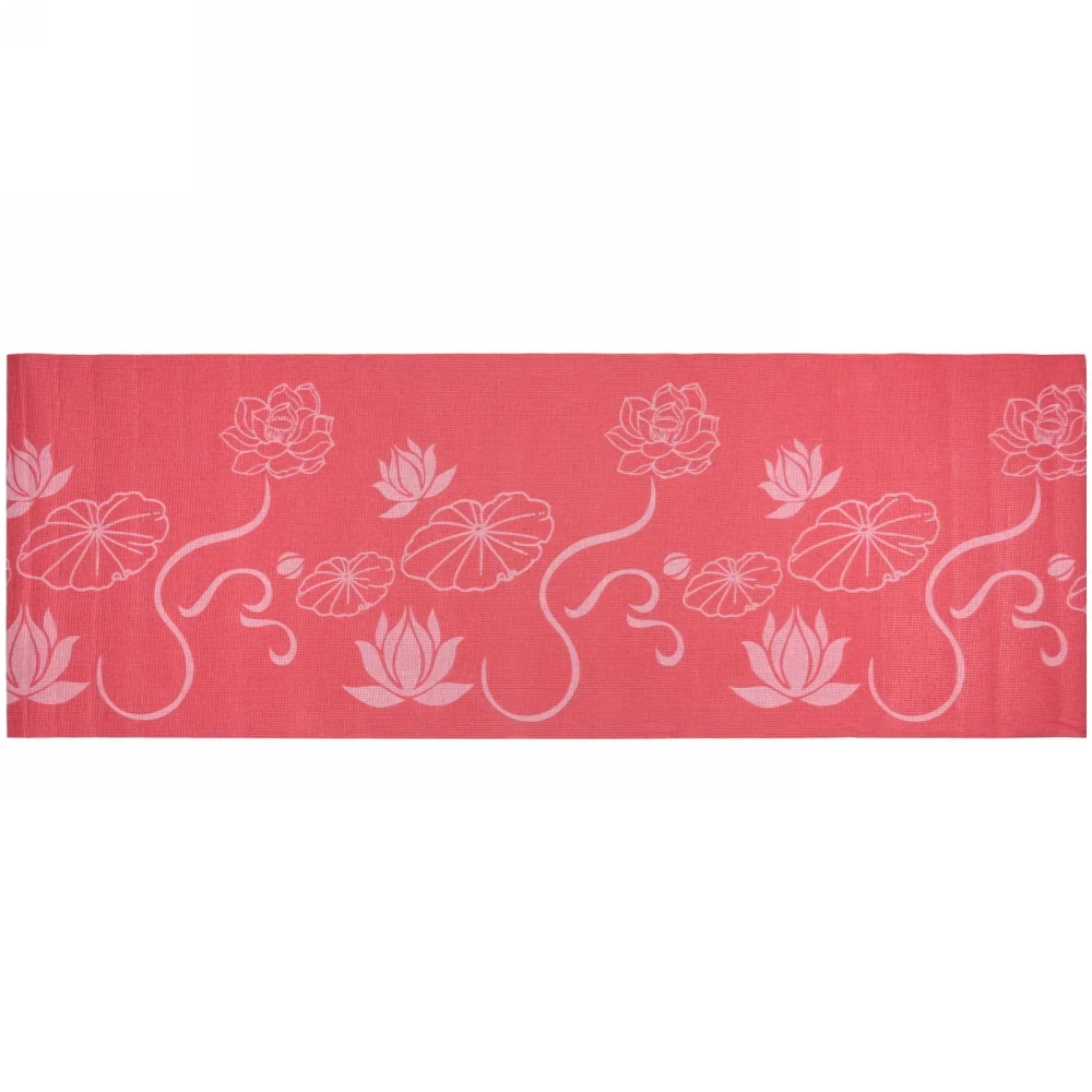 Коврик для йоги 6 мм 173х61 см «Цветущий сад» PVC, микс цветов