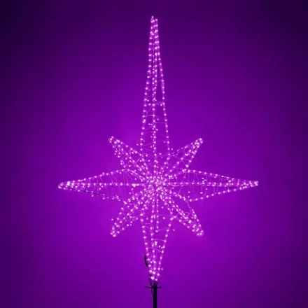 Макушка Роза Ветров 100 см. для елей высотой от 6 до 12 м., фиолетовая, Green Trees (roz-100purple)