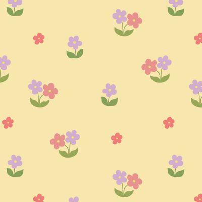 Простые цветы на персиковом фоне