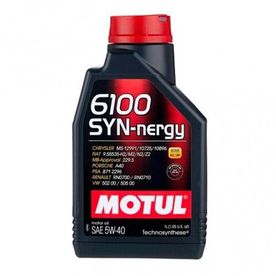 MOTUL Моторное масло 6100 SYN-NERGY 5W40 1 л MOTUL 107975